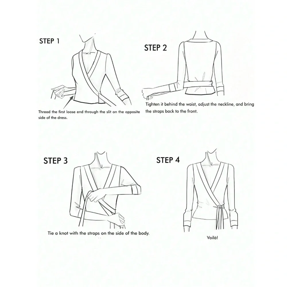 Khaki Wrap Knit Cardigan Long Sleeve Side Tie - Picture 7 of 8